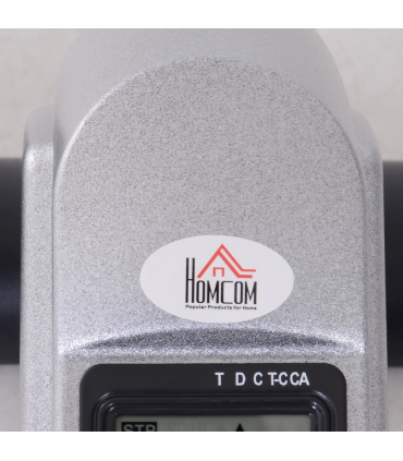 Mini Exercise Bike Portable Pedal Manual Machine Indoor Fitness Silver HOMCOM