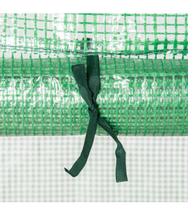 Mini Greenhouse 4-Tier Portable Plant House Shed w/ PE Cover, Green Outsunny