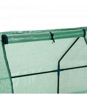 Mini Greenhouse Garden Planter Zipper Doors Portable 270 x 90 x 90cm