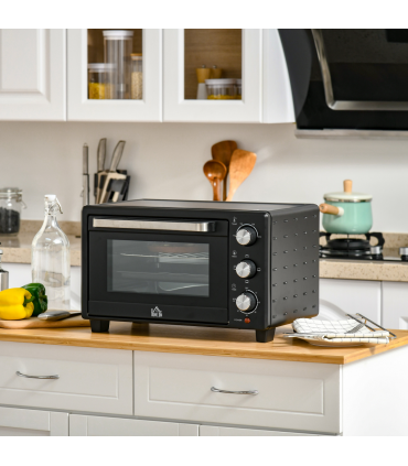 Mini Oven, 21L Grill, Toaster Timer, Baking Tray and Wire Rack, 1400W