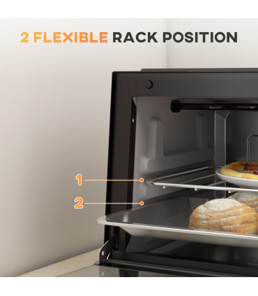 Mini Oven, 9L Countertop Electric Grill, Toaster Oven  750W