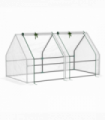 Greenhouse Poly tunnel Steel White 180L x 90W x 90Hcm Mini Small for Plants