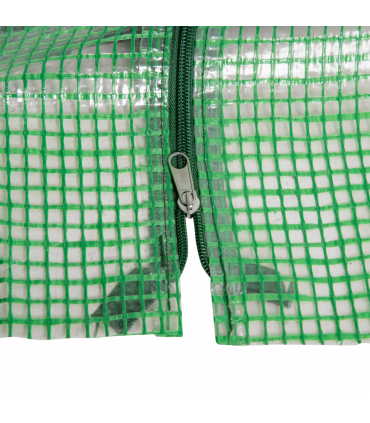 Mini Small Greenhouse Steel Frame & PE Cover & Zip Window 180x90x90cm