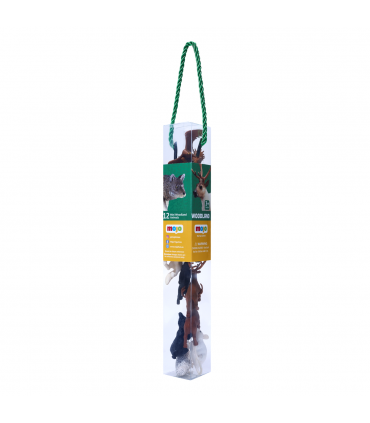 Mini Woodland Animal Playset  12pc Forest Figures