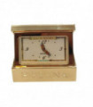 Miniature Clock Gold Plated Habana Cigar Solid Brass IMP72 - CLEARANCE NEEDS RE-BATTERY