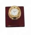 Miniature Clock Gold Plated Nautical compass IMP79 - CLEARANCE NEEDS RE-BATTERY