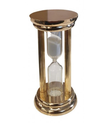 Miniature Clock Gold Plated Timer Solid Brass IMP804G - CLEARANCE NEEDS RE-BATTERY