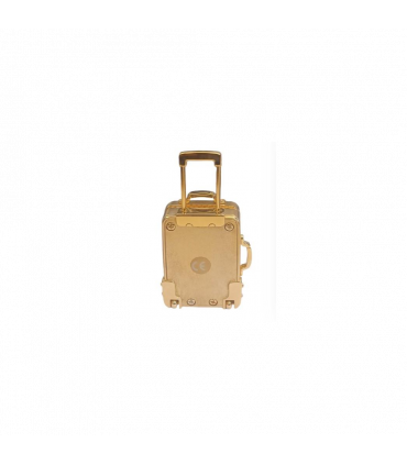 Miniature Clock Gold Plated Travel Bag Solid Brass IMP608G - CLEARANCE NEEDS RE-BATTERY