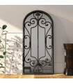 Mirror Black 100x45 cm Iron for Indoor Use