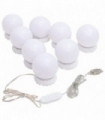 Mirror Light with 8 LED Light Bulbs Warm White and Cold White