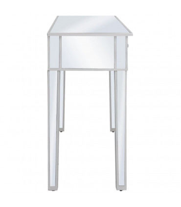 Mirrored Console Table MDF and Glass 106.5x38x76.5 cm