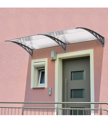 Door Canopy Awning Outdoor Window Rain Shelter Cover Clear