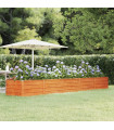 vidaXL Garden Raised Bed Rusty 400x80x45 cm Corten Steel