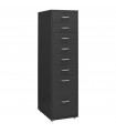 Mobile File Cabinet Anthracite 28x41x109 cm Metal