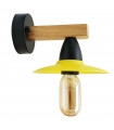 Wall light Yellow Metal LED Wall Mounting Fixture 15x15cm E27 Bulb