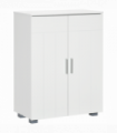 Modern Bathroom Floor Cabinet,  with 3 Tier Shelves, White