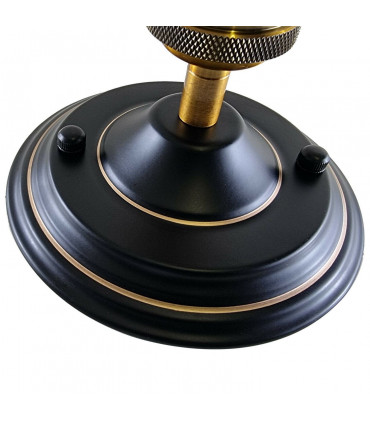 Ceiling Light Industrial Retro Metal Flush Mount Black 14cm x 4cm