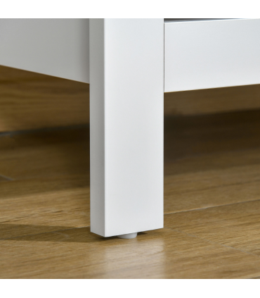 Modern Chest of Drawers, 5 Drawer Storage Cabinet White