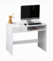 Modern Computer w/ Shelf Drawer Standing Writing Station White