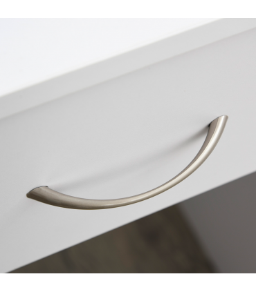 Modern Computer w/ Shelf Drawer Standing Writing Station White