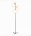 Modern Floor Lamp for Living Room Bedroom, 3 Light Tree Standing Lamp, Silver