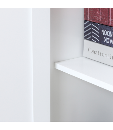 Modern Freestanding Storage Hutch Furniture with 2 Large Doors and 2 Small Doors