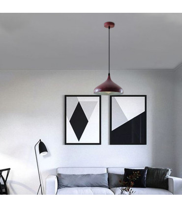 Pendant Light Modern Mosque Burgundy Hanging Ceiling Lamp 31x31x118 cm