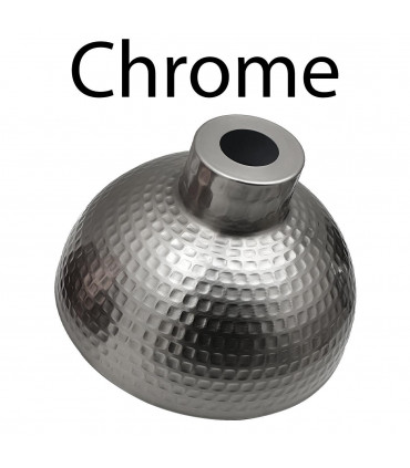 Ceiling Light Shade Modern Retro Metal Chrome 26cm(Diameter)*16.5cm(Height)