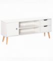 Modern TV Stand  Storage Shelf Media Console Table Entertainment Center