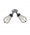 Ceiling Lamp Shade Pendant Light Chrome Metal 60W E27 Indoor IP20 CE RoHS