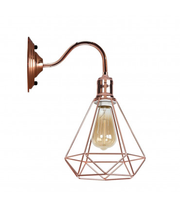 Wall light Modern Vintage Retro Industrial Rose Gold 34.00 x 32.00 x 20.00 cm