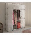 Modular Cabinet 14 Compartments White 37x146x180.5 cm