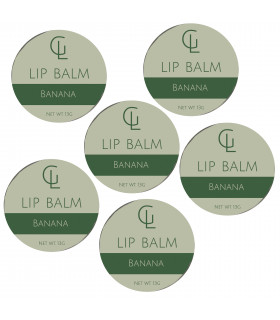 Moisturising Lip Balm - Banana x6 tins