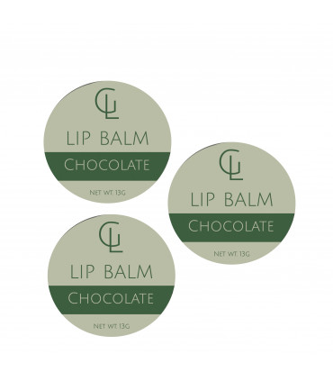 Moisturising Lip Balm - Chocolate x3 tins