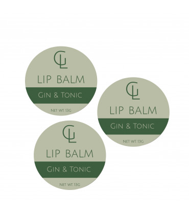 Moisturising Lip Balm - Gin and Tonic x3 tins