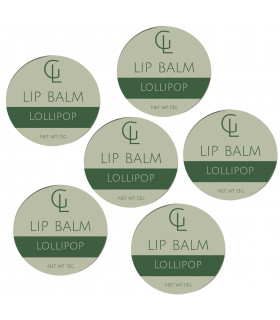 Moisturising Lip Balm - Lollipop x6 tins