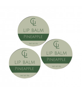 Moisturising Lip Balm - Pineapple x3 tins