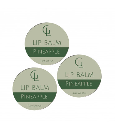 Moisturising Lip Balm - Pineapple x3 tins