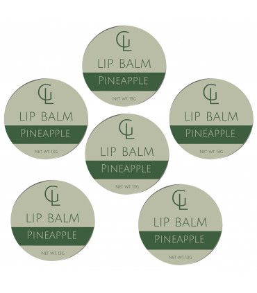 Moisturising Lip Balm - Pineapple x6 tins