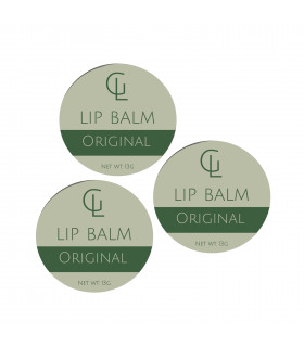 Moisturising Lip Balm - Unflavoured x3 tins