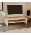 Monitor Stand 50x24x13 cm Solid Wood Pine
