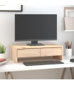 Monitor Stand 50x27x15 cm Solid Wood Pine