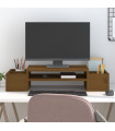 Monitor Stand Honey Brown 70x27.5x15 cm Solid Wood Pine