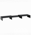 Monitor Stand Screen Riser w/ Adjustable Length for Two Laptop Max Vinsetto