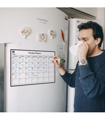 Vinsani Monthly Planner 4 Markers & Eraser 0000145