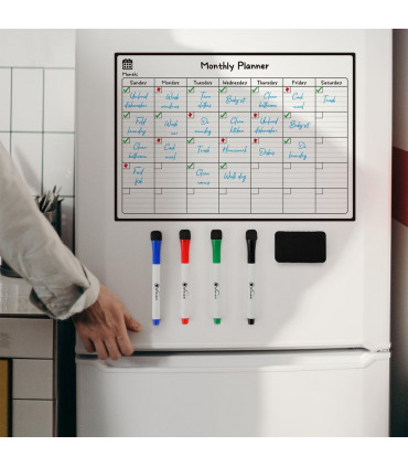 Vinsani Monthly Planner 4 Markers & Eraser 0000145