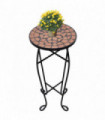 Mosaic Side Table Plant Table Terracotta