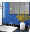 Mosaic Tiles 11 pcs Blue 30x30 cm Glass