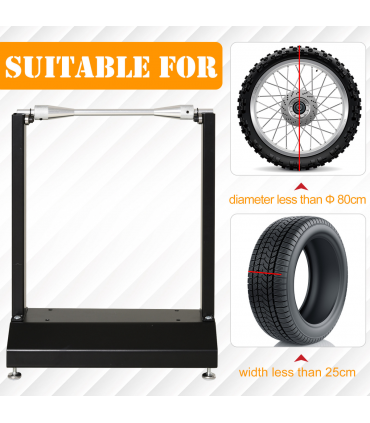 Motorcycle / Bicycle Wheel Balance Stand, Rotating Wheel Durhand