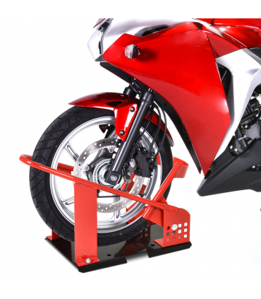 Motorcycle Wheel Chock 8-15.5 cm Metal Holder For Truck And Trailer HOMCOM